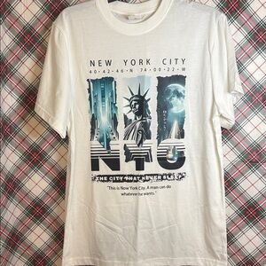 New York City Graphic White T-Shirt